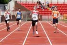 Joe Robertshaw (Gateshead) wins the under-20s 400 metres.